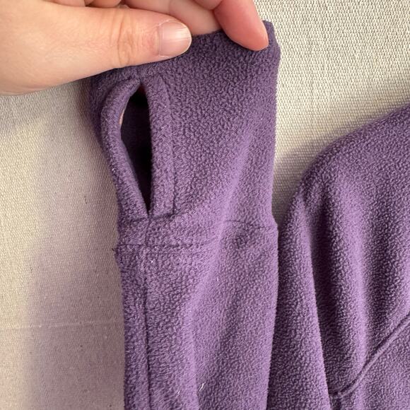 Old Navy Active Size S Purple Fleece Full Zip Jacket Long Sleeve Thumb Holes - Picture 4 of 10